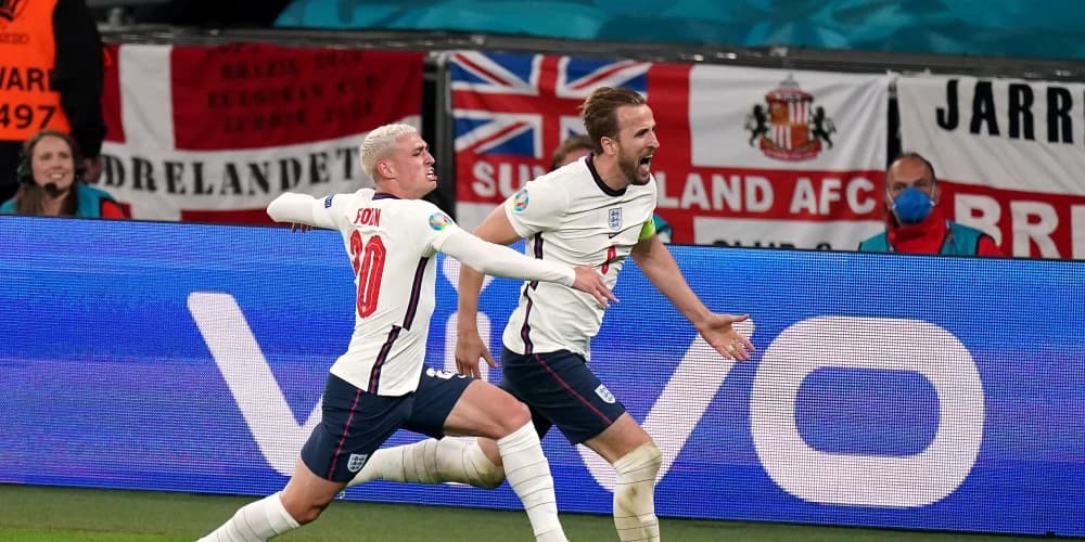 Key goals from England in tournament football